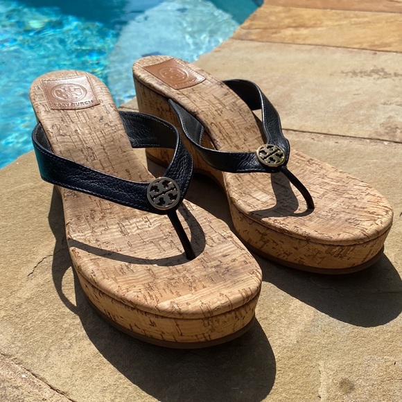 Tory Burch “Suzy” cork wedge sandals - Picture 2 of 8